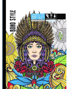 Kolorowanka antystresowa Boho style