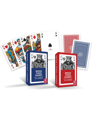 Karty do gry Bridge poker rummy 55 listków