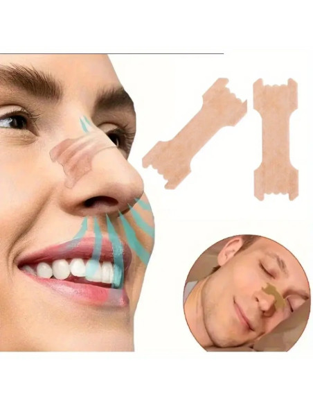 PLASTRY NA NOS PRZECIW CHRAPANIU rozmiar S/L 60 sztuk Lepsze oddychanie