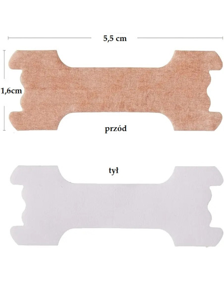 PLASTRY NA NOS PRZECIW CHRAPANIU rozmiar S/L 100 sztuk Lepsze oddychanie