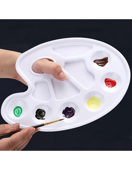 Paleta malarska do farb plastikowa biała