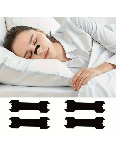 PLASTRY NA NOS PRZECIW CHRAPANIU 50 sztuk CZARNE Lepszy sen Lepsze oddychanie