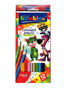 Kredki ołówkowe Bambino 12 kolorów