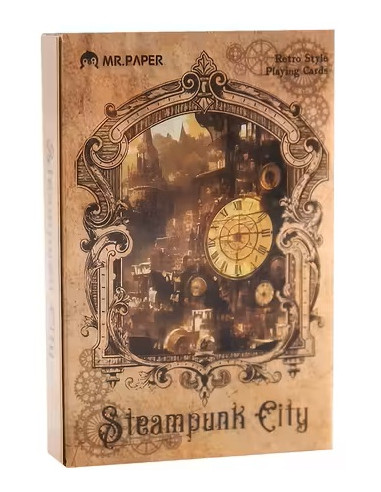 Karty do gry Steampunk City 55 listków
