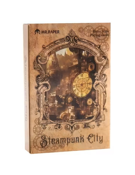 Karty do gry Steampunk City 55 listków