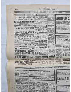 Gazeta Żydowska Kraków niedziela 4 stycznia 1942 rok I nr 2 2
