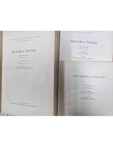 Historia Polski Tom II Część 1,2,3