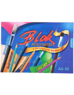 Blok techniczny kolorowy 16 ark A4
