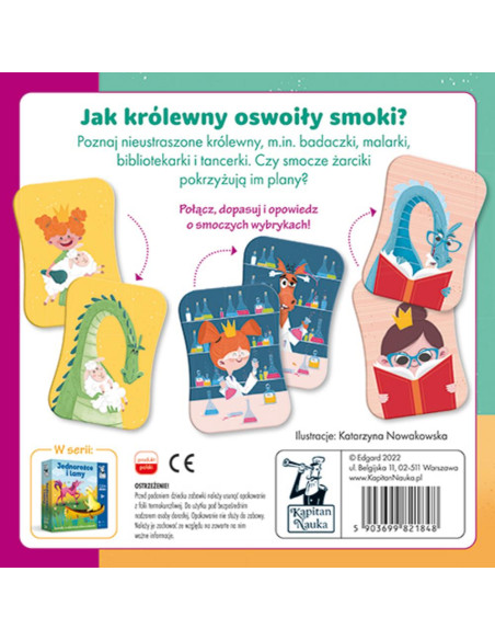 Gra Memo Królewny i smoki 3+