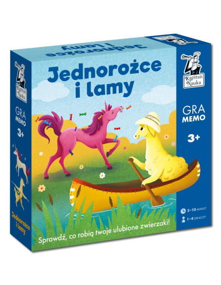 Gra Memo Jednorożce i lamy 3+