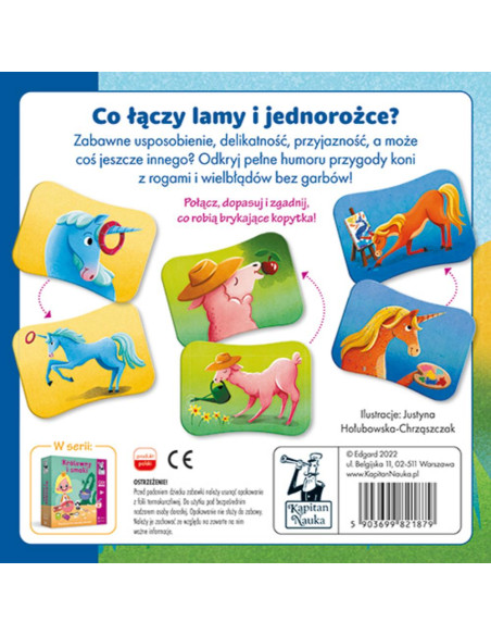 Gra Memo Jednorożce i lamy 3+