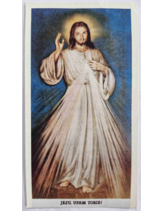 Obrazek święty Jezu ufam Tobie z modlitwą