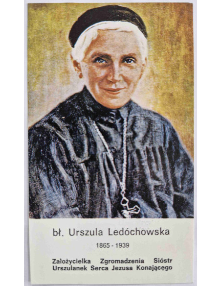 Obrazek święty bł. Urszula Ledóchowska 1988 Pelplin Ks. Tomasz Cyl