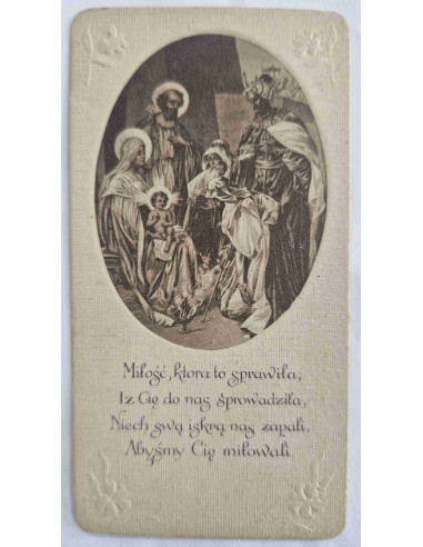 Obrazek święty Trzech mędrców 1907 Jan Kard....