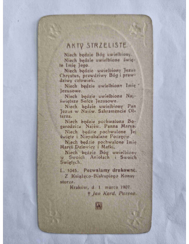 Obrazek święty Trzech mędrców 1907 Jan Kard....