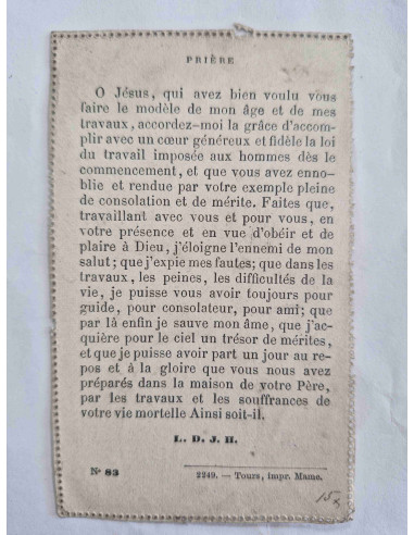 Obrazek święty Młody Jezus z Maryją Francja