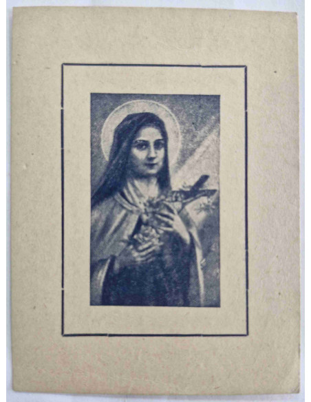 Obrazek święty Maryja z Krzyżem Cegiełka Księża Salezjanie Łódź