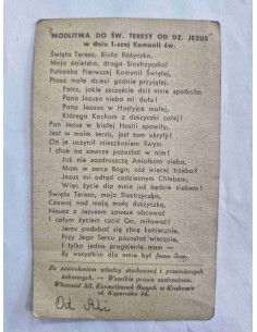 Obrazek święty I-sza Komunia Św. Teresy od Dzieciątka Jezus 2