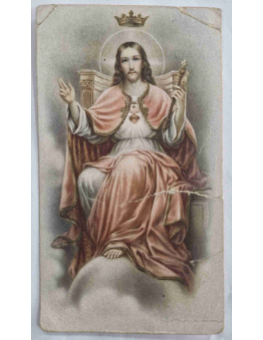 Obrazek święty Jezus Chrystus na tronie