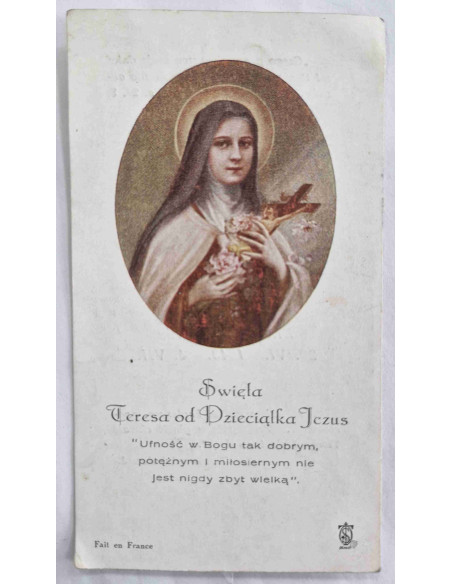 Obrazek święty Święta Teresa od Dzieciątka Jezus