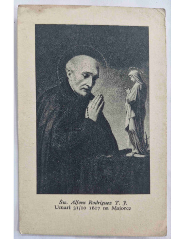 Obrazek święty Święty Alfons Rodriguez 1938...