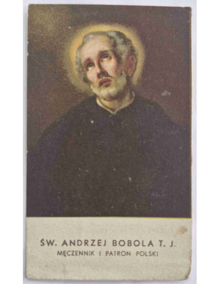 Obrazek święty Święty Andrzej Bobola T. J. Kraków