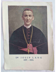 Obrazek święty Dr. Josip Lang 1930 Zagrzeb