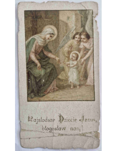 Obrazek święty Najsłodsze Dziecię Jezus...