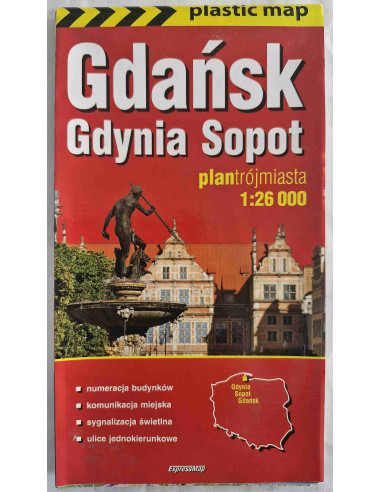 Mapa trójmiasta plastikowa 2010