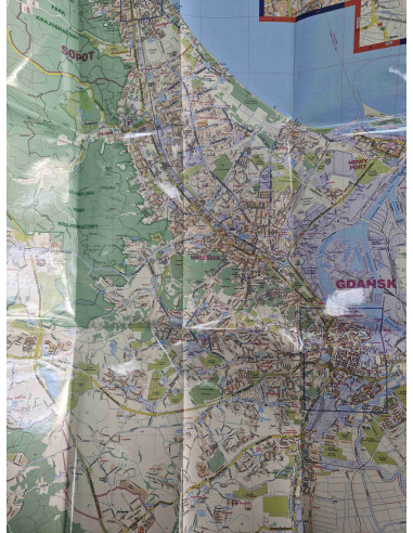 Mapa trójmiasta plastikowa 2010
