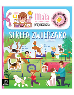 Album z naklejkami Mała projektantka Strefa zwierzaka