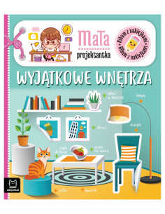 Album z naklejkami Mała projektantka Wyjątkowe wnętrza