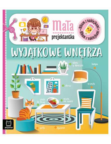 Album z naklejkami Mała projektantka Wyjątkowe...