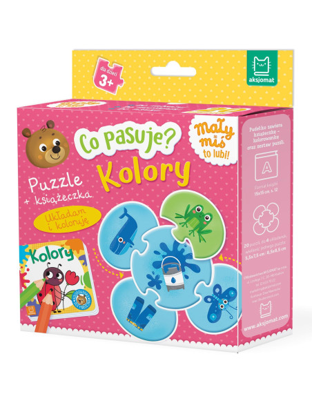 Co pasuje? Kolory Puzzle + książeczka