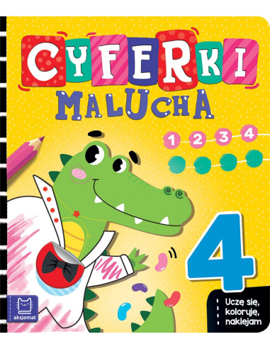 Cyferki malucha Uczę się koloruję naklejam