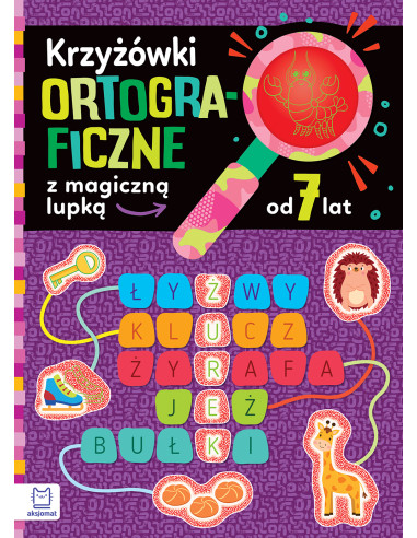 Krzyżówki ortograficzne z magiczną lupką od 7 lat