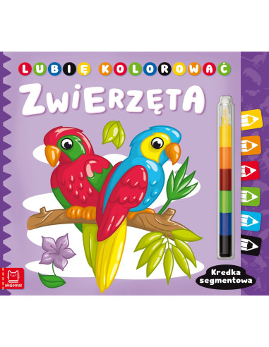 Lubię kolorować Zwierzęta Kredka segmentowa