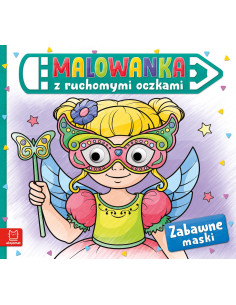 Malowanka z ruchomymi oczkami Zabawne maski
