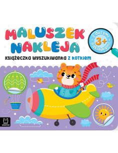 Maluszek nakleja Książeczka wyszukiwanka z kotkiem 3+ z...
