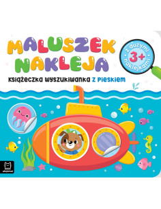 Maluszek nakleja Książeczka wyszukiwanka z pieskiem 3+ z...