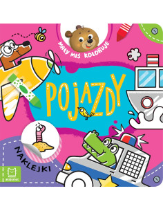 Mały miś koloruje Pojazdy
