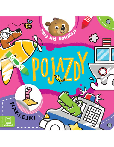 Mały miś koloruje Pojazdy