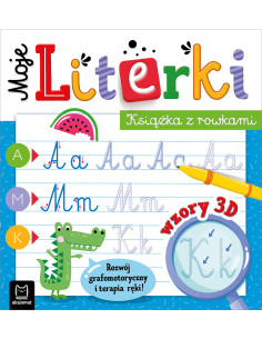 Moje Literki Książka z rowkami Wzory 3D