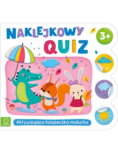 Naklejkowy quiz 3+ Aktywizująca książeczka malucha
