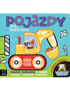 Pierwsza kolorowanka z grubym obrysem Pojazdy na budowie...