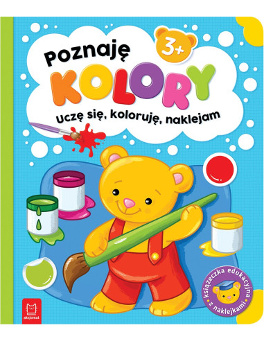 Poznaję kolory Uczę się koloruję naklejam 3+