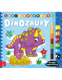 Lubię kolorować Dinozaury Kredka segmentowa