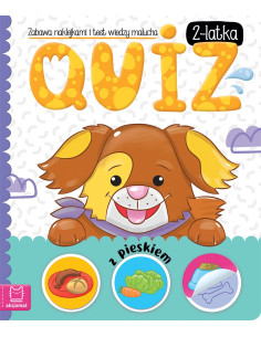 Quiz 2-latka z pieskiem Zabawa naklejkami i test wiedzy...