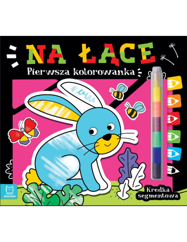 Pierwsza kolorowanka Na łące Kredka segmentowa