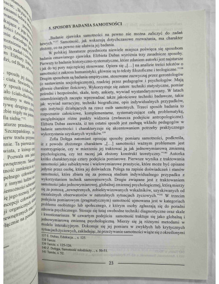 Bukowska - Zagadnienie samotności w polskiej literaturze naukowej
